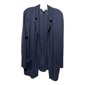 J. Jill Navy Blue Open Front Cardigan‎